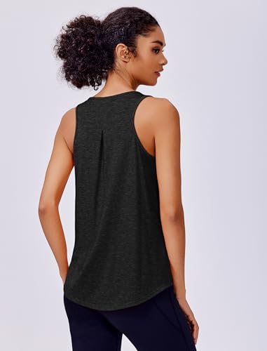 PINSPARK Workout Tops for Women Racerback Tank Top Pack Sleeveless Athletic Running Tops Loose Gym Shirt Quick Dry Yoga Tank3
