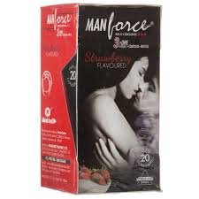 Manforce Wild 3 in 1 Strawberry Condoms - 2 Pack's of 20-picture-16