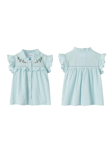 Image of Mud Kingdom Beautiful Girl Skirt Set Floral Ruffle Sleeveless Summer Casual Clothing