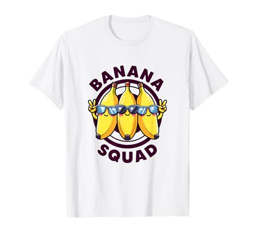 Banana Squad Funny Yellow Banana Lover Fruit Let's Go Bananas Camiseta
