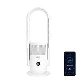 djive ARC Heater 3en1 Radiateur electrique, Purificateur d’air et Ventilateur silencieux avec Thermostat, 2000W & HEPA 14, Chauffage d’appoint avec App & Alexa, Radiateur soufflant pour salle de bain