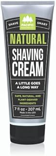 Pacific Shaving Company Natural Shave Cream - Safe and Natural, with Plant-Derived Ingredients for a Smooth Shave, Healthy, Hydrated, Softer Skin, Less Irritation, Cruelty Free, 7 oz