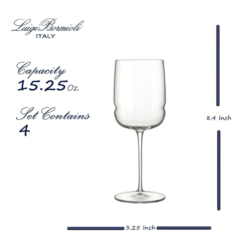 Luigi Bormioli Grandioso Chardonnay 15.25 oz. Wine Glass - Clear, Set of 4 by Luigi Bormioli - Image 3