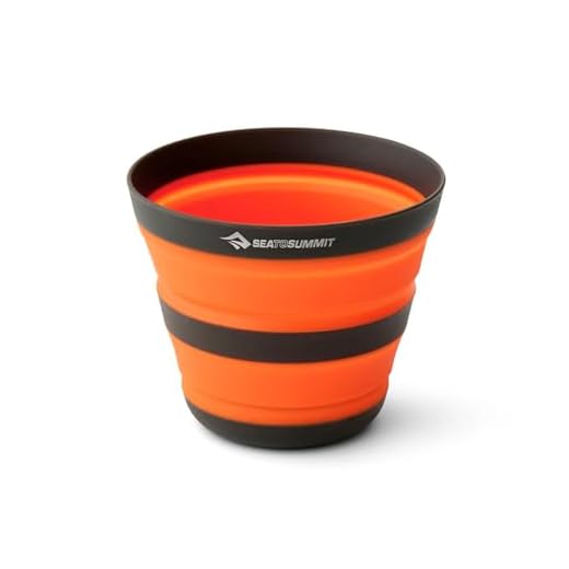 Sea to Summit Frontier Ultralight Collapsible 12 Ounce Camp Cup, Puffins Bill Orange