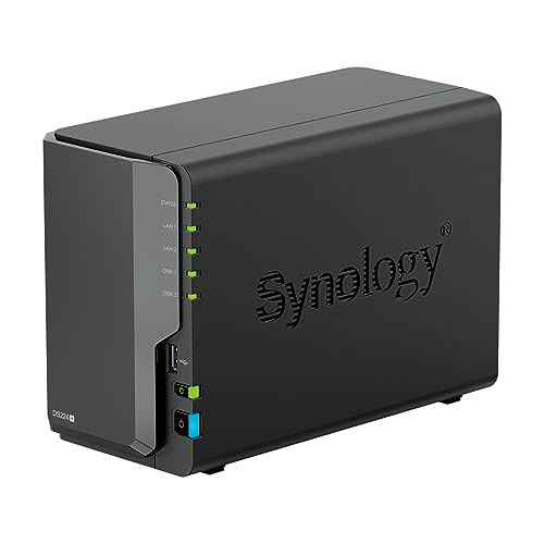 Synology DiskStation DS224+ NAS Server with Celeron 2.0GHz CPU, 6GB Memory, 32TB HDD Storage, 2 x 1GbE LAN Ports, DSM Operating System - Thumbnail 2