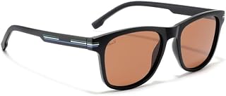 Mac V Sunglasses | WAYFARER Shape | Polarised & 100% UV Protected | Mens & Womens | Brown Shade | Full Rim Price In India