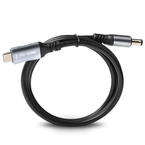 Zibee 6.6FT USB C to DC 5.5mm x 2.1mm Power Cable Cord, USB C Input to DC5521 20V 5A Output Charging...