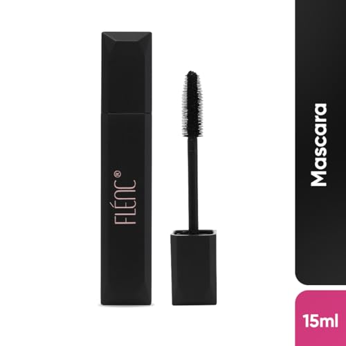 Flénc Fringe Mascara Waterproof Black | 24 hrs Longlasting Mascara For Women With Water & Smudge-Proof Formula | Volumizing Mascara For Curling & Enlongating Effect | 15 ml - Image 2