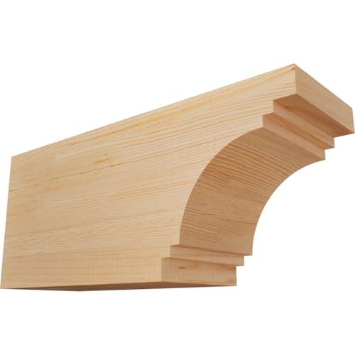 5 1/2"W x 8"H x 18"L Pescadero Smooth Rafter Tail, Douglas Fir