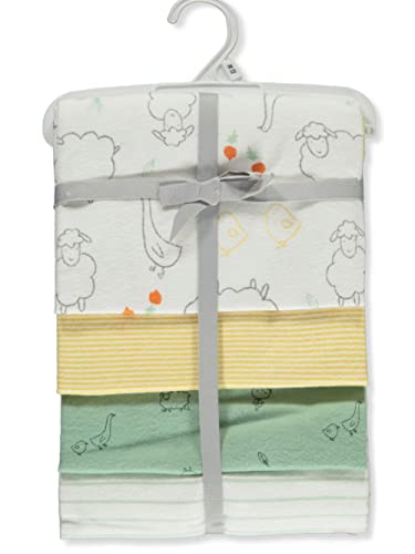 Carter's Baby Unisex 4-Pack Receiving Blankets - White/Multi, one Size