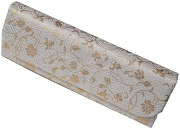 Amazon.co.jp: 十三絃 琴柱入れ ケース 袋 錦 白 (送料など込) : 楽器