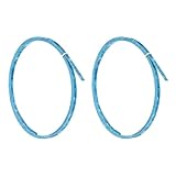 MECCANIXITY 2 Pcs Guitar Binding Purfling Strips, 1650x6x1.5mm Plastic Binding Edge Trim for Acoustic or Classical Guitar Accessories, Blue