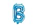 Produktbild SiDeSo® Folienballon 35cm BLAU Heliumgeeignet Party Geburtstag Jahrestag Hochzeitstag Jubiläum Zahlenluftballon Luftballon Buchstabe Zahl Alphabet (Buchstabe B)