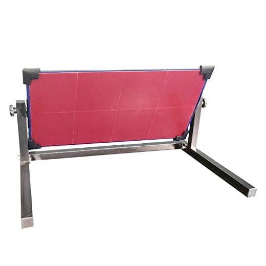 Portable Desktop Table Tennis Rebound Board Rebounder with 8 Red Rubbers, Improved 2nd Generation Pingpong Return Board Self Training Equipment, Strong Steel Frame | Easy to Install