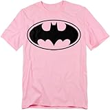 Popfunk Batman Logo T Shirt (Large) Pink