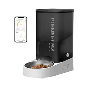 PETKIT Automatic Cat Feeder, Wi-Fi Enabled Smart Pet Feeder for Cats and Dogs, Auto Food Dispenser with Portion Control, Compatible for Freeze-Dried Pet Food, Stainless Steel Bowl?