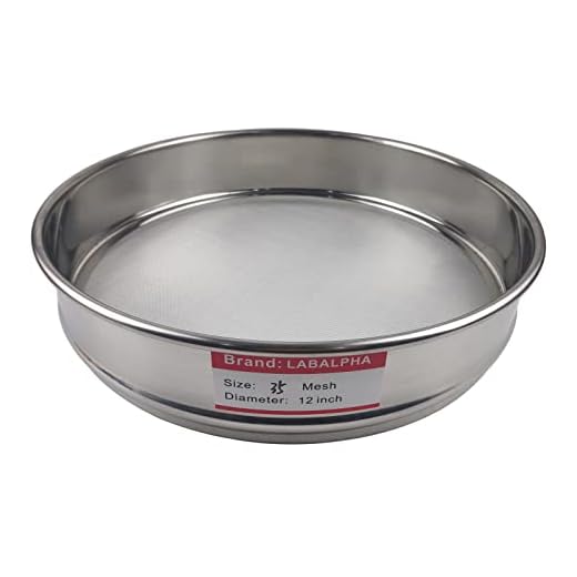 LABALPHA 35 Mesh Lab Sieve - 12" Diameter