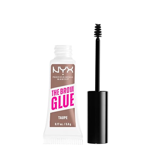NYX PROFESSIONAL MAKEUP The Brow Glue, Extreme Hold Tinted Eyebrow Gel - Taupe