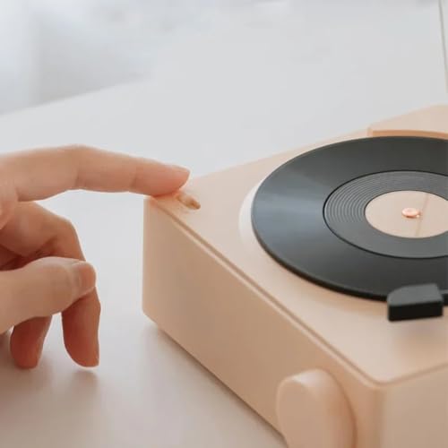 Haut-parleur Vinyle Rétro Bluetooth pour une Ambiance Salon