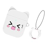 ★ 【PROTECCIÓN DE 360 °】La funda protectora Cute Cat Pattern AirPods está hecha de silicona ecológica, adopta gotas de proceso de pegamento, protección de 360 ° para sus AirPods contra golpes, caídas, rasguños, suciedad, golpes y otros daños diarios, también le da una sensación de tacto cómodo y limpio fácilmente después de un uso prolongado.