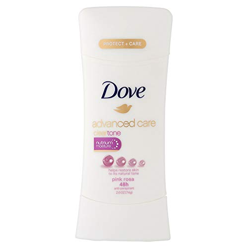 Dove Deodorant 2.6 Ounce Adv Care Anti-Perspirant Pink Rosa (76ml) (3 Pack)
