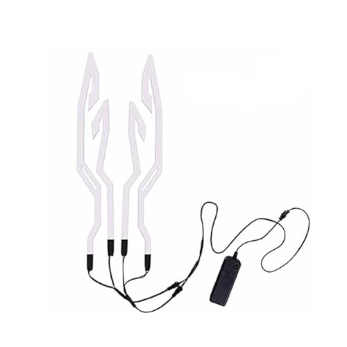 Luce per caschi Moto da Bicicletta, Striscia LED per caschi, Adesivo Luminoso per caschi a 3 modalità Segnale di Guida, Luce per caschi Moto per la Guida Notturna di Sicurezza, per biciclet