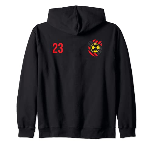 Flag Belgium Zip Hoodie, Black, S