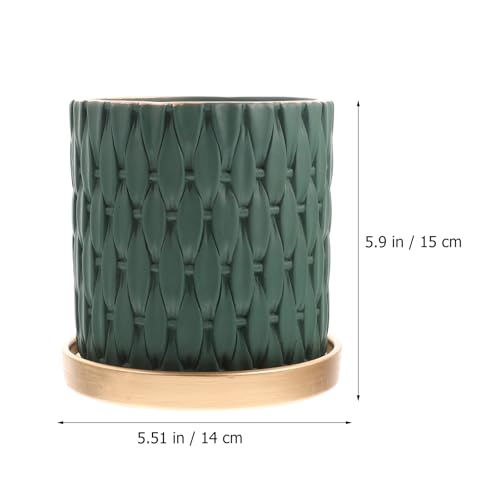 Pot de pépinière en ciment pour décoration extérieure durable