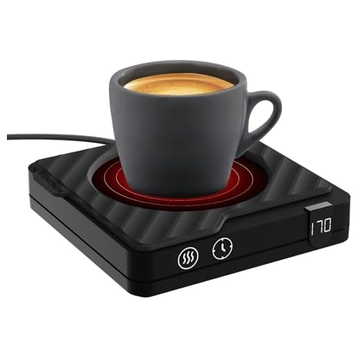 Mug Warmer, Coffee Warmer with Auto Shut Off, Coffee Cup Warmer with 3 Temperature Setting, Cup Warmer for Coffee/Milk/Tea/Beverage/Chocolate, Smart Coffee Mug Warmer for Desk