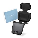 【正規品】BabyKuru べびくるクール2 2025年新モデル ファン付き ベビーカーシート ディープブラック 保冷剤ポケット 送風機付き ベビーカー シート チャイルドシート 【安心6か月保証】(ディープブラック, シートのみ)