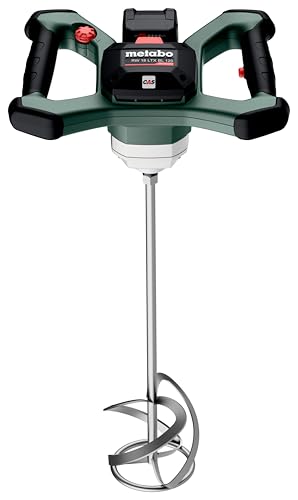 metabo Akku-Rührwerk RW 18 LTX BL 120-18V, Brushless-Motor, 30L Mischmenge, Schnellstopp, Ergonomische Griffe, VTC-Elektronik, Überlastschutz - Leistungsstark und Effizient