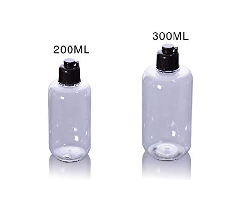 Miniatura 6 de 3 frascos vacíos de plástico transparente rellenables de 10.1 fl oz10.2 oz para botellas de cosméticos para maquillaje, agua emoliente, hidrolat,