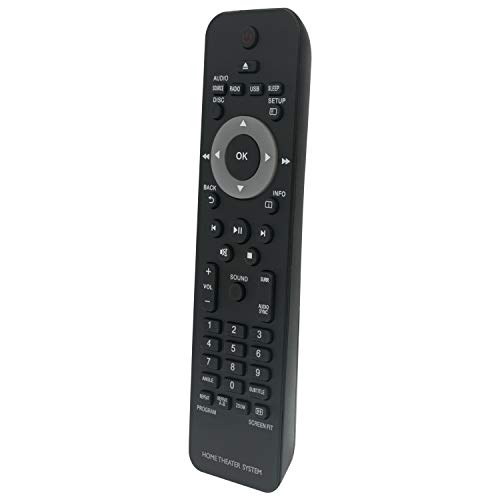 New Replacement Remote Control Fit For Philips Home Theater System Htd3200 Hts2200 Hts2500 Hts2511 Hts3019 Hts3020 Hts3201 Hts3269 Hts3270 Hts3277 Hts3373 Hts3376 Hts3377 Hts3510 Hts3520 Hts3530 #TOP3