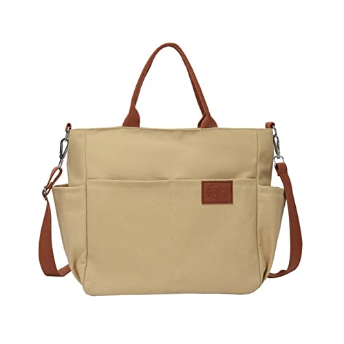 Sac à bandoulière en toile grand volume idéal pour le travail et les loisirs
