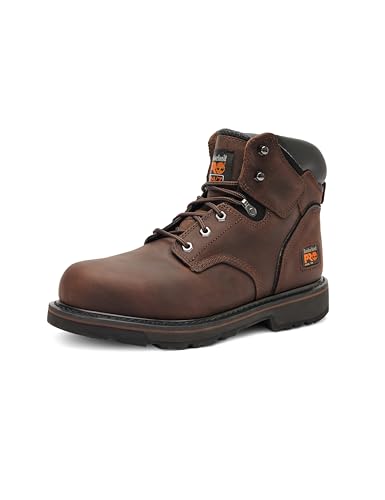 Timberland Pro Men PIT BOSS Inch Steel Safety Toe Industrial Work Shoe Brown 45.5