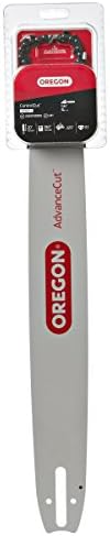 Oregon 20-Inch Replacement Chainsaw Bar and L81 AdvanceCut Chainsaw Chain Combo, 81 Drive Links, Pitch: .325" Low Vibration, .063" Gauge (105671), Gray