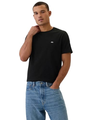 Image of Gap Men's Everyday Soft Micro Logo Crewneck T-Shirt
