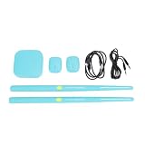 Set di batteria elettrica ad aria, kit di batteria virtuale portatile con tecnologia di rilevamento del movimento 3D, set di batteria elettronica con sensore somatosensoriale e (Blu)