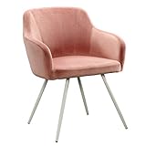 Sauder Anda Norr Occasional Chair, L: 24.41' x W: 24.41' x H: 30.51', Salmon Pink Finish