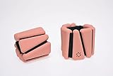 SouSou verstellbare Fitness Gewichte, Fuß- und Handgelenkgewichte Laufgewichte Set (1 Paar) 1KG für Fitness Yoga Workout - blush / coral