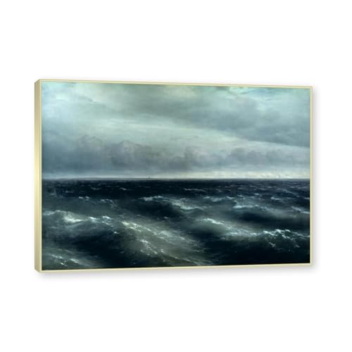 Toile La mer Noire d'Aivazovsky encadrée : habillez un mur vide de salon