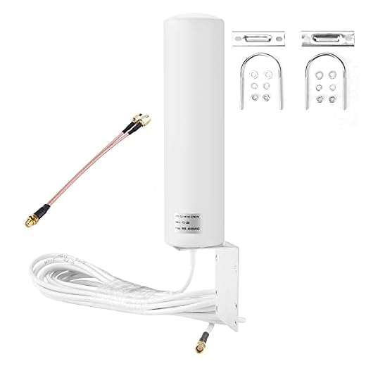 ZDTECH High Gain 10-12dBi External SMA Male/Dual SMA Male 3G 4G 5G LTE Omni Directional Outdoor Antenna for Mobile Cell Phone Cellular 4G/LTE/5G Router Modem Gateway(698-4000 MHz)