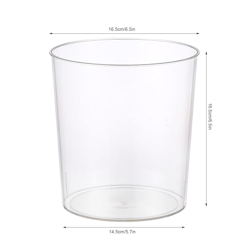 Caneca de basura plástica transparente pequeña para baño y cocina miniatura 4