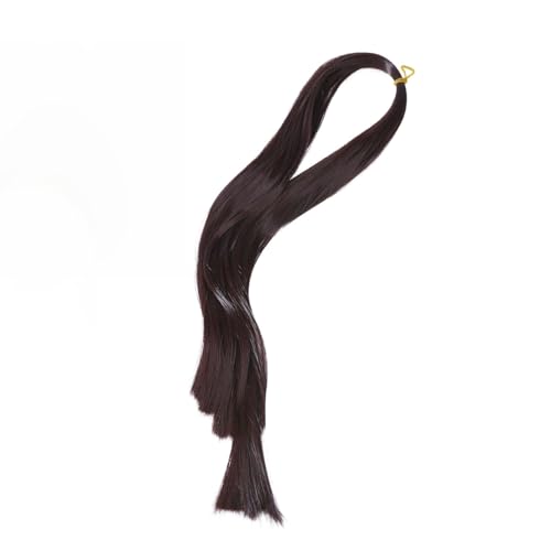 CHGCRAFT Doll Wigs Doll Hair Wefts for Rerooting Black Doll Hair Extensions for Doll Hair Making Doll DIY Making Accessories Figurine Wigs