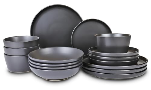 La Mejor Selección de Vajillas crisa - 5 favoritos. 47 TITIFIVE Vajilla de Cerámica para 4 Personas - Sin Plomo, Resistente a Rayaduras, Seguro para Microondas/Lavavajillas - Ideal para Regalo (Service for 4 (16 Pcs))