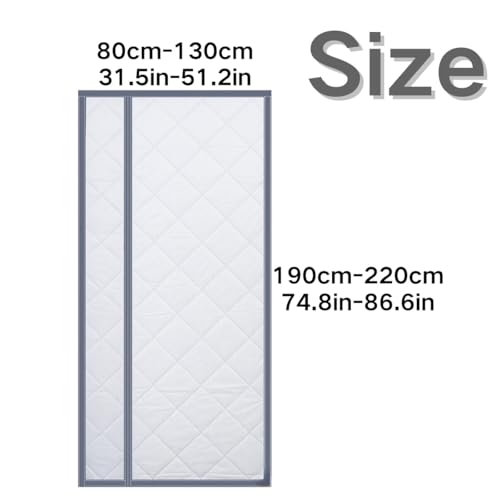 Rideau de porte à isolation thermique isolant 130x210cm