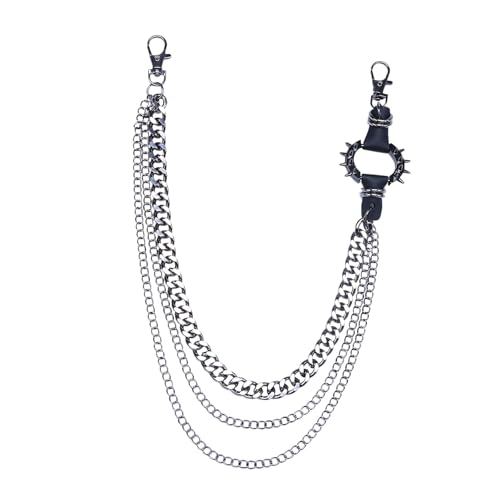 ZHITENG Cadena para Pantalones, 3 Tres Capas Cadena de