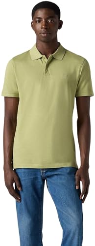 Levi's Men's Short Sleeve Polo Shirt Housemark with Stretch, Slim Fit, Green (Sage), S