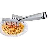 Nudelzange aus Edelstahl, 3,5 cm, Spaghettiheber für Küche, Kochzange zum Servieren von Nudeln, langlebiges Utensil für Zuhause, Restaurant, Buffet, Catering