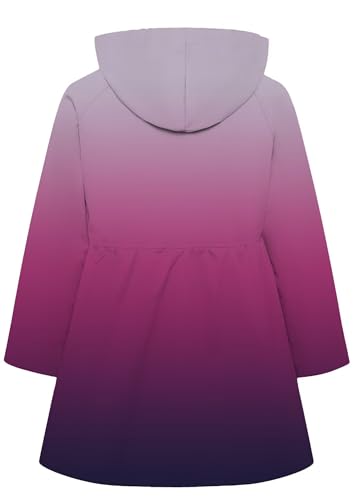 Image of Betusline Girl's Single Breasted Trench Coat Hooded Dress Coat Outerwear, 2-14 Years